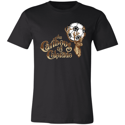 Colorado Caribous T-shirt Premium NASL Soccer color Black
