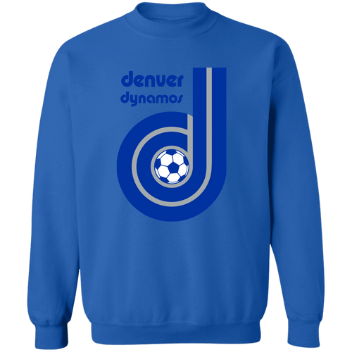 Denver Dynamos Sweatshirt Classic Crewneck NASL Soccer color Royal Blue