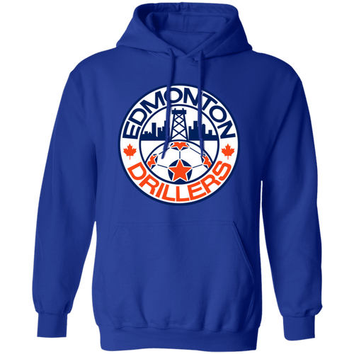 Edmonton Drillers Hoodie Pullover Classic NASL Soccer color Royal Blue