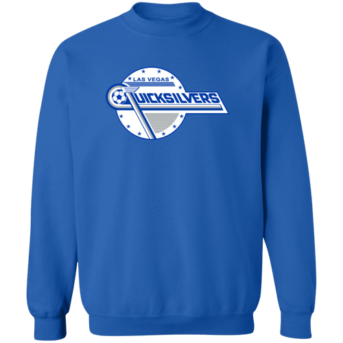 Las Vegas Quicksilvers Sweatshirt Classic Crewneck NASL Soccer color Royal Blue