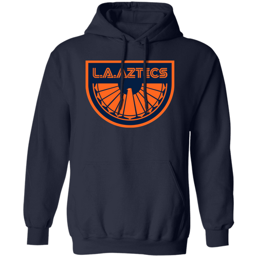 Los Angeles Aztecs Hoodie Pullover Classic NASL Soccer color Navy Blue
