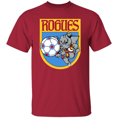 Memphis Rogues T-shirt Classic NASL Soccer color Cardinal Red