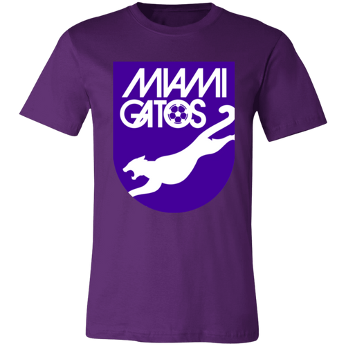 Miami Gatos T-shirt Premium NASL Soccer color Purple