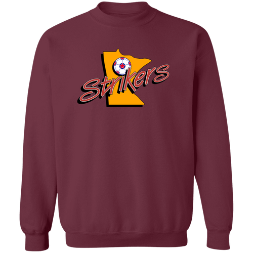 Minnesota Strikers Sweatshirt Classic Crewneck NASL Soccer color Maroon Red