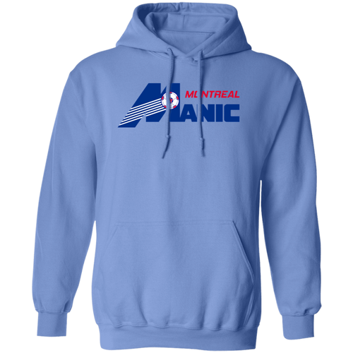 Montreal Manic Hoodie Pullover Classic NASL Soccer color Carolina Blue