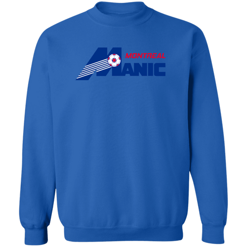 Montreal Manic Sweatshirt Classic Crewneck NASL Soccer color Royal Blue