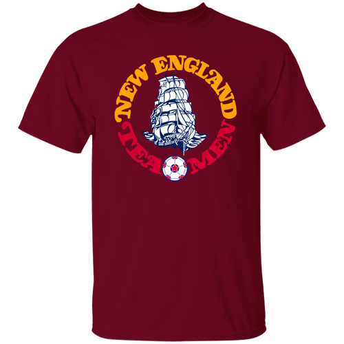 New England Tea Men T-shirt Classic NASL Soccer color Garnet