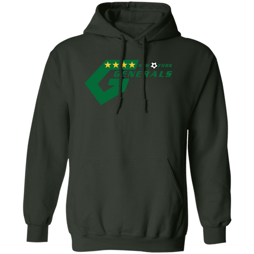 New York Generals Hoodie Pullover Classic NASL Soccer color Forest Green