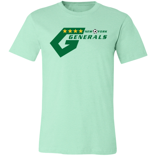 New York Generals T-shirt Premium NASL Soccer color Heather Mint Green