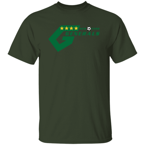 New York Generals T-shirt Classic NASL Soccer color Forest Green
