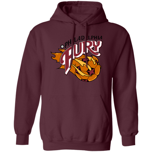 Philadelphia Fury Hoodie Pullover Classic NASL Soccer color Maroon