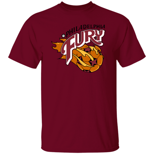 Philadelphia Fury T-shirt Classic NASL Soccer color Garnet