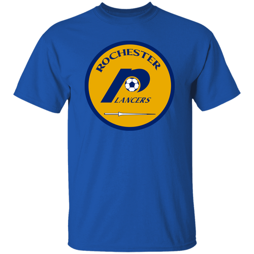 Rochester Lancers T-shirt Classic NASL Soccer color Royal Blue