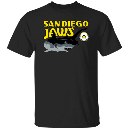 San Diego Jaws T-shirt Classic NASL Soccer color Black