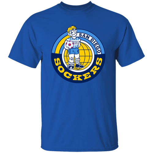 San Diego Sockers T-shirt Classic NASL Soccer color Royal Blue
