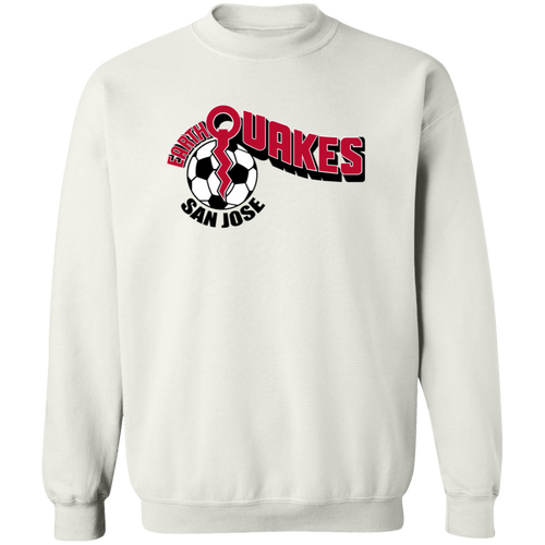 San Jose Earthquakes Sweatshirt Classic Crewneck NASL Soccer color White