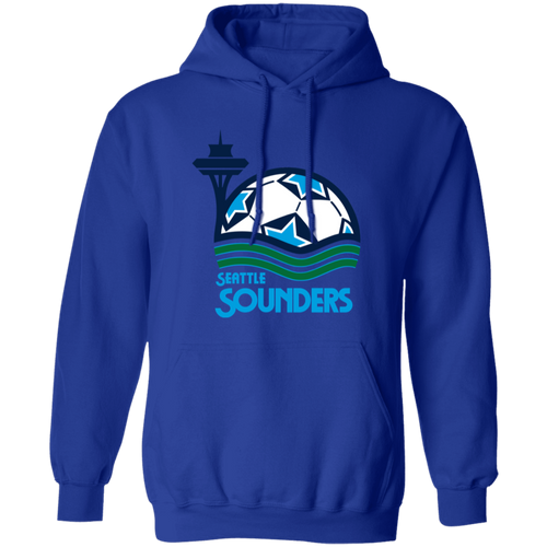 Seattle Sounders Hoodie Pullover Classic NASL Soccer color Royal Blue