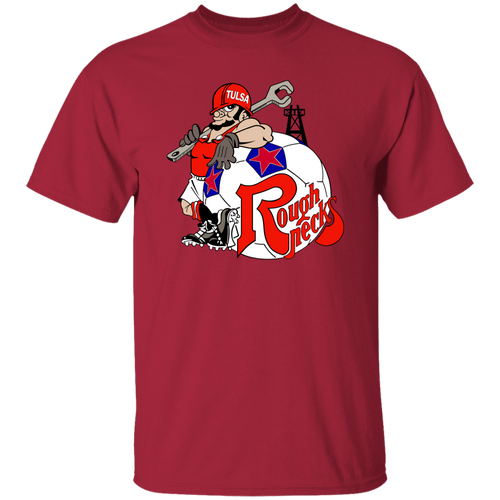 Tulsa Roughnecks T-shirt Classic NASL Soccer color Cardinal Red