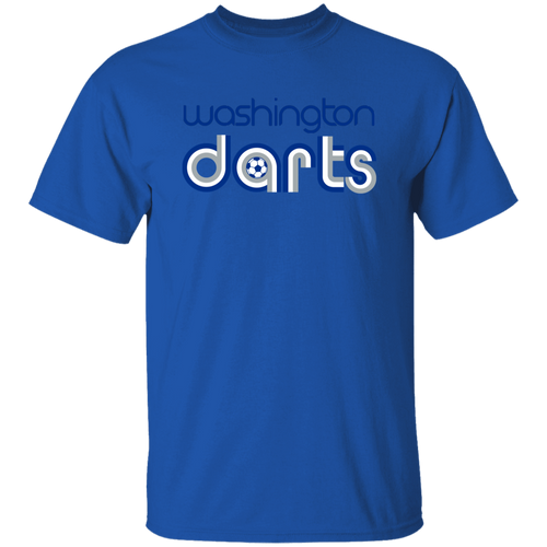 Washington Darts T-shirt Classic NASL Soccer color Royal Blue