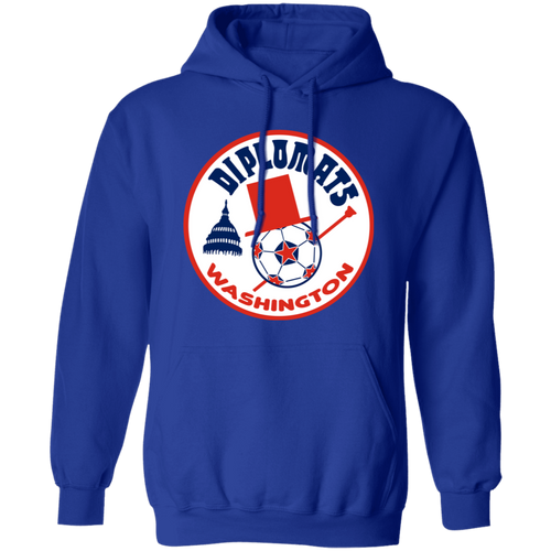 Washington Diplomats Hoodie Pullover Classic NASL Soccer color Royal Blue