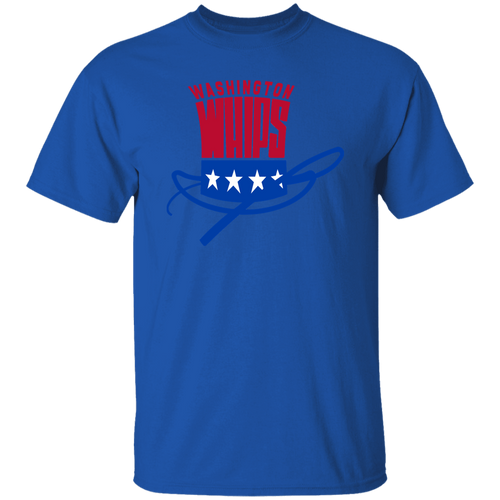 Washington Whips T-shirt Classic NASL Soccer color Royal Blue