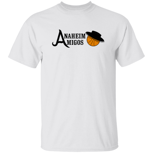 Anaheim Amigos T-shirt Classic ABA Basketball color White