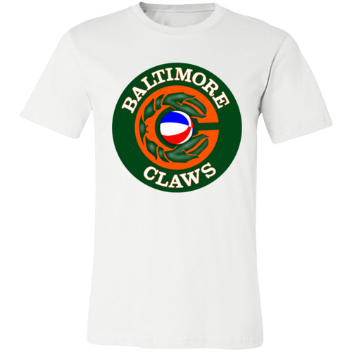 Baltimore Claws ABA T-shirt Premium American Basketball Association Team Tee color White