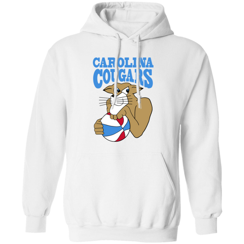 Carolina Cougars Hoodie Pullover Classic ABA Basketball color White