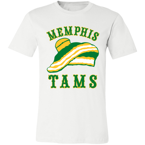 Memphis Tams T-shirt Premium ABA Basketball color White