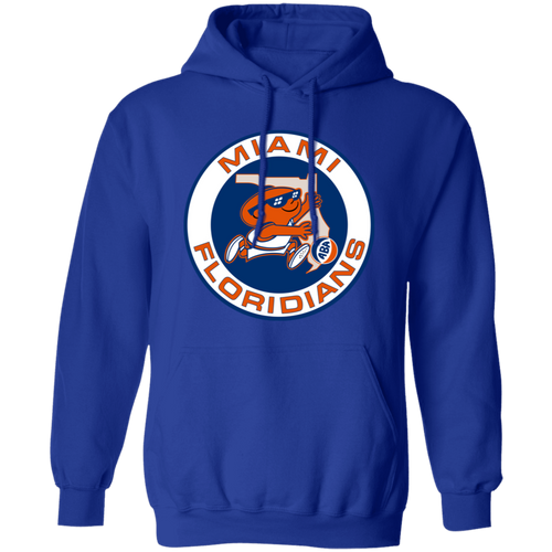 Miami Floridians Hoodie Pullover Classic ABA Basketball color Royal Blue