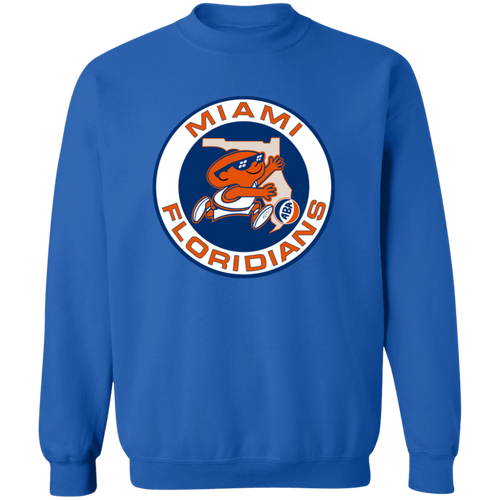 Miami Floridians Sweatshirt Classic Crewneck ABA Basketball color Royal Blue