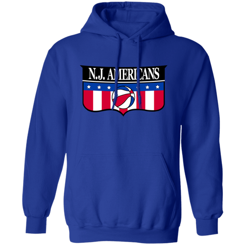 New Jersey Americans Hoodie Pullover Classic ABA Basketball color Royal Blue