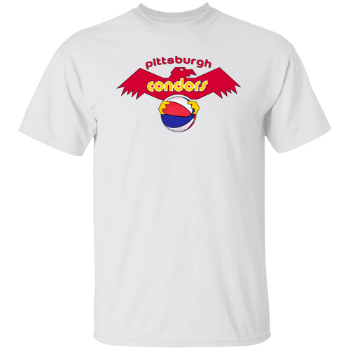 Pittsburgh Condors T-shirt Classic ABA Basketball color White