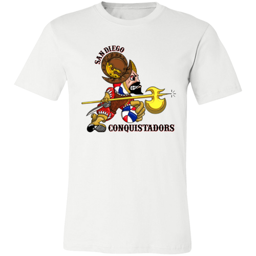 San Diego Conquistadors ABA T-shirt American Basketball Association Team Tee color White