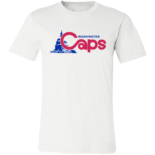 Washington Caps ABA T-shirt Premium American Basketball Association Tee color White