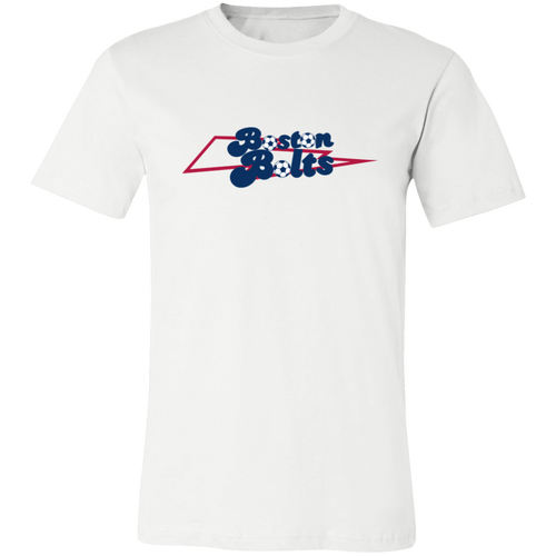 Boston Bolts ASL T-shirt Premium American Soccer League Team Tee color White