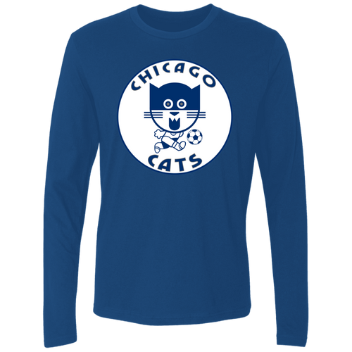 Chicago Cats Long Sleeve Shirt Legend ASL Soccer color Royal Blue