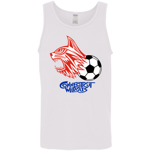 Connecticut Wildcats Tank Top Classic ASL Soccer color White