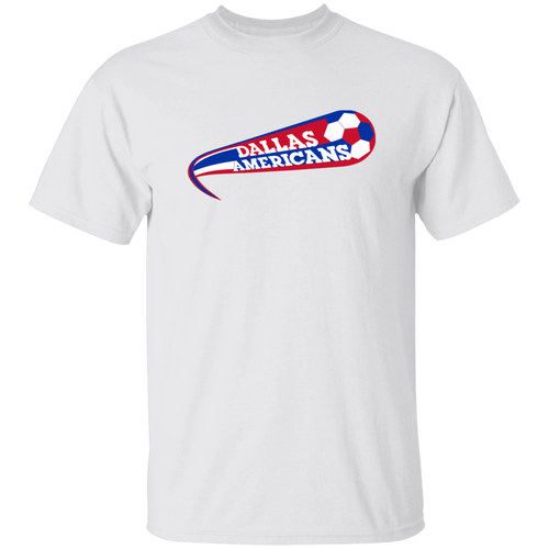 Dallas Americans ASL T-shirt American Soccer League Team Tee color White