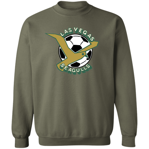 Las Vegas Seagulls Sweatshirt Classic Crewneck ASL Soccer color Military Green