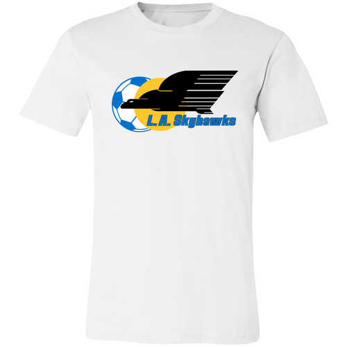 Los Angeles Skyhawks ASL T-shirt Premium American Soccer League Team Tee color White