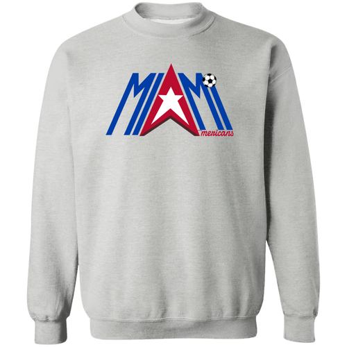 Miami Americans Sweatshirt Classic Crewneck ASL Soccer color Sport Grey