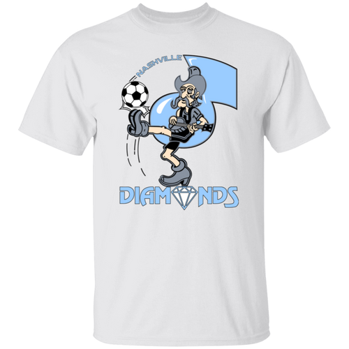 Nashville Diamonds T-shirt Classic ASL Soccer color White