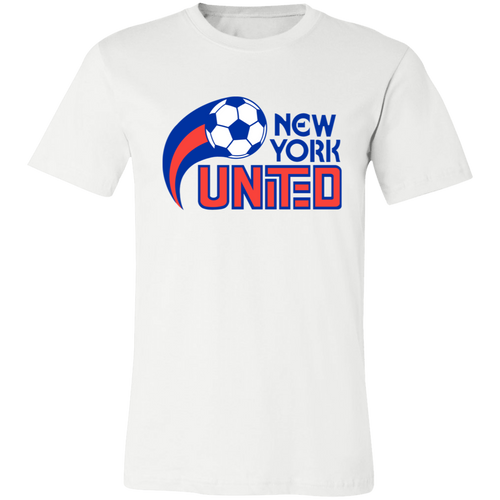 New York United ASL T-shirt Premium American Soccer League Team Tee color White
