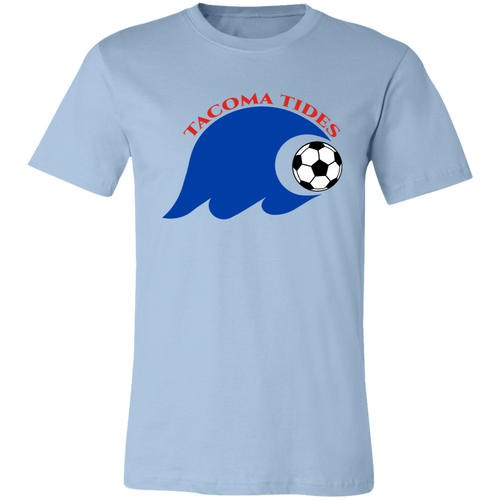 Tacoma Tides ASL T-shirt Premium American Soccer League Team Tee color Light Blue