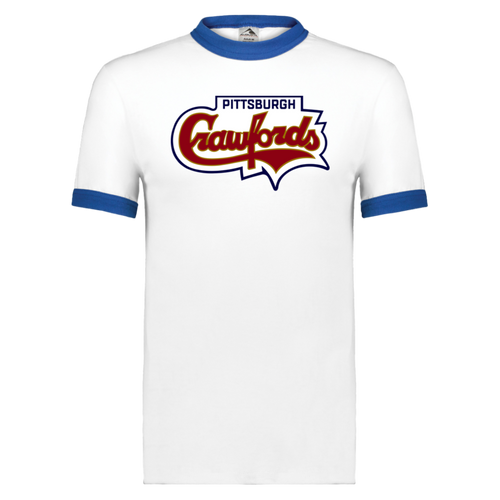 Pittsburgh Crawfords T-shirt Ringer color White/Royal Blue