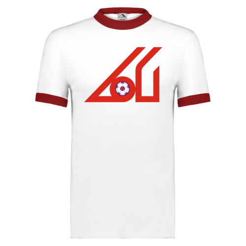 Atlanta Apollos T-shirt Ringer NASL Soccer color White/Red