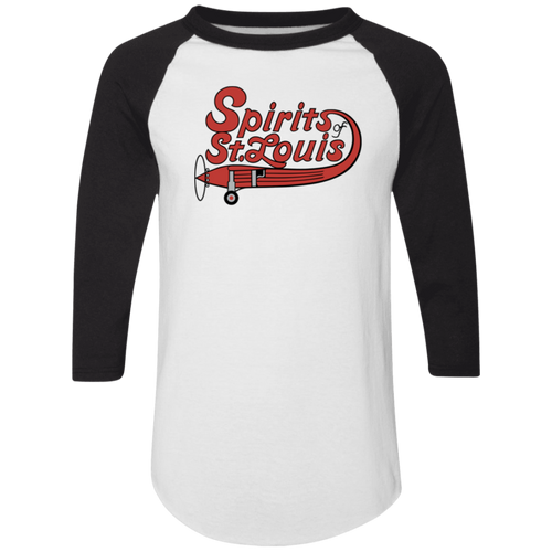 St. Louis Spirits Raglan Shirt ABA Basketball color White/Black