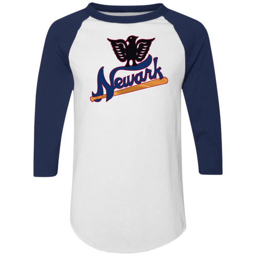 Newark Eagles Raglan Shirt Negro League Baseball color White/Navy Blue