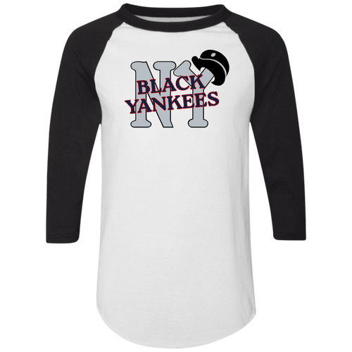 New York Black Yankees Raglan Shirt Negro League Baseball White/Black